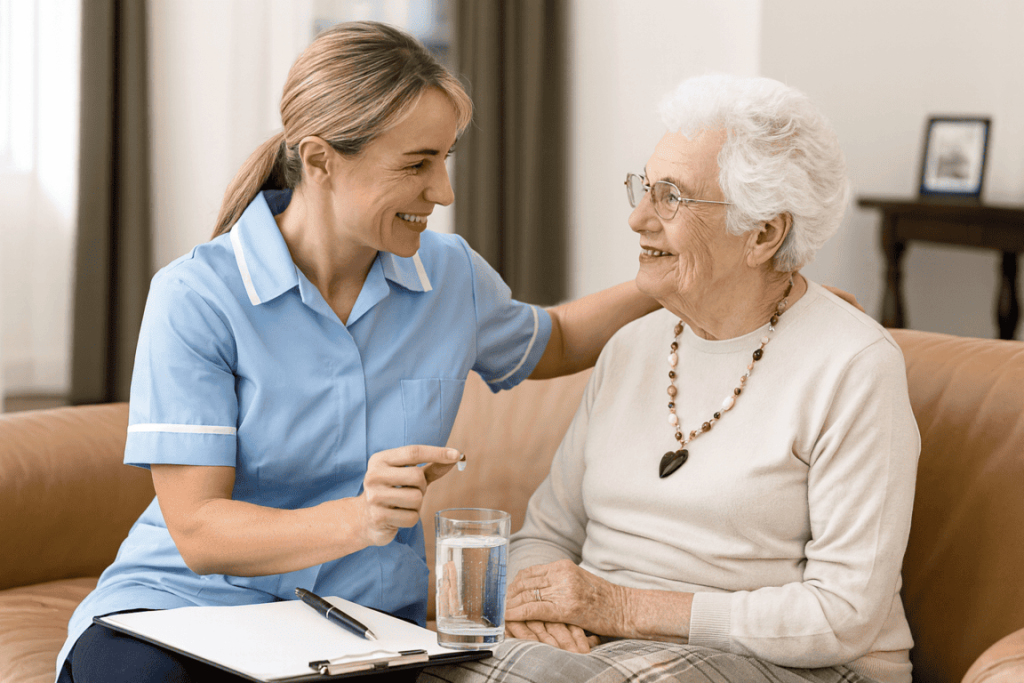 Administración de Medicamentos a Domicilio con MAQMUN Médica. Sueroterapia, administración de vitaminas y antibióticos en casa con personal profesional