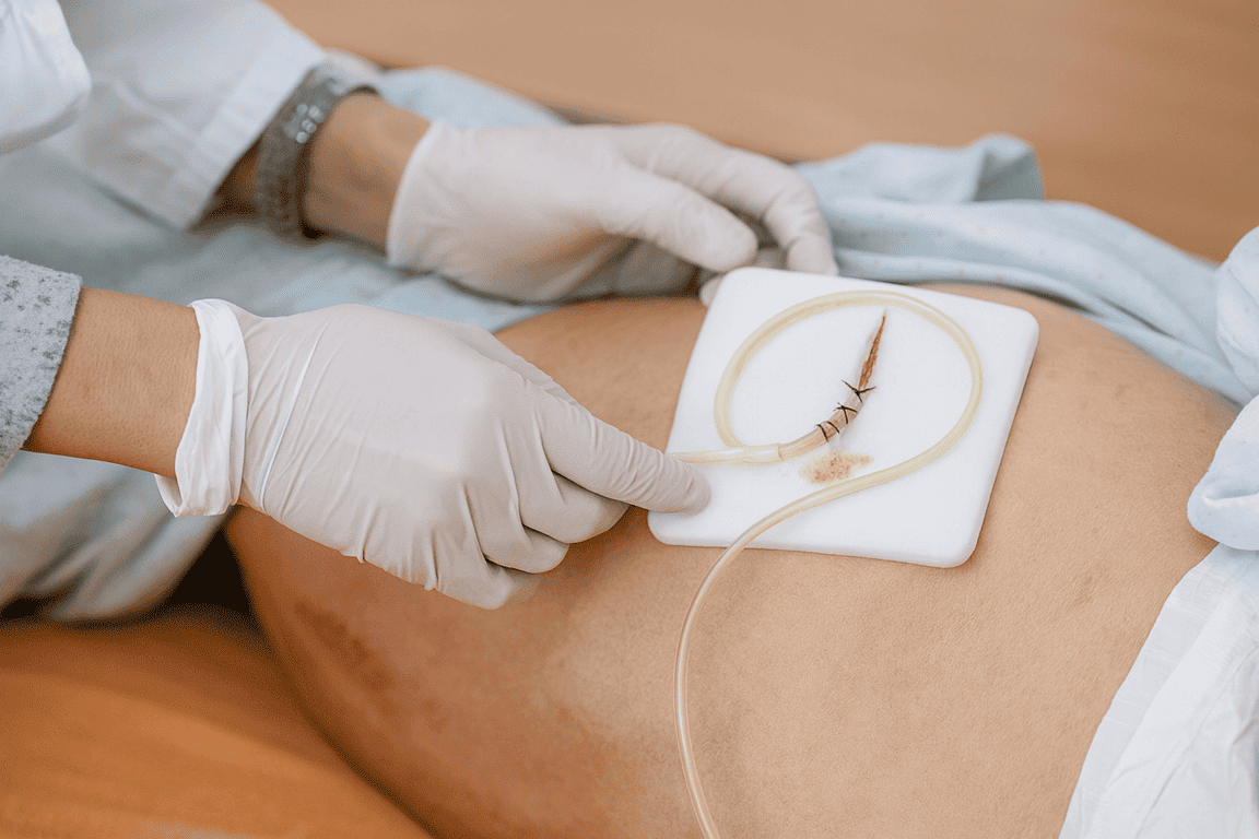 Drenajes Quirúrgicos, Manejo de Catéteres, Curaciones a Domicilio con MAQMUN Médica Manejo de catéter PIC con técnicas estériles y seguimiento Atención pro